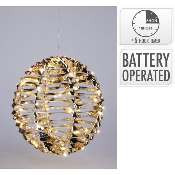 SFERA 60 LED PET LUCE CALDA D.25